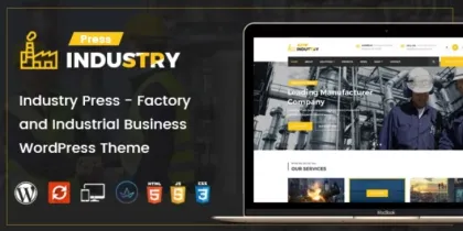 Industry Press Factory and Industrial Business WordPress Theme 3.1 GPL Theme