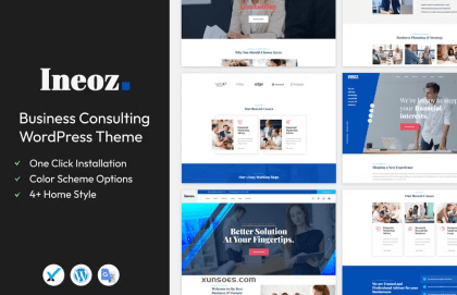 Ineoz Business Consulting WordPress Theme 2.1 GPL Theme