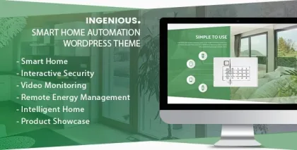 Ingenious Smart Home Automation WordPress Theme 1.2.2 GPL Theme