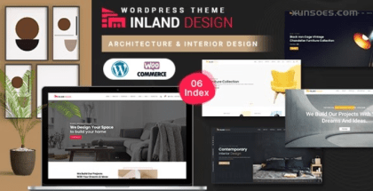Inland Architecture Interior Design Theme With AI Content Generator 1.0.4 GPL Theme