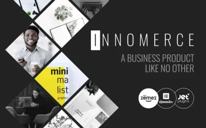 Innomerce Business Multipurpose Minimal WordPress Elementor Theme WordPress Theme 2.1 GPL Theme