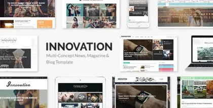 Innovation: Multi-Concept News, Magazine Blog Theme 6.0 GPL Theme