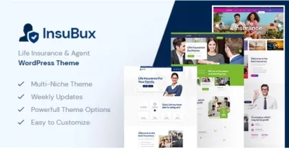 Insubux Insurance Company WordPress Theme 1.0.2 GPL Theme