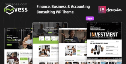 Invess Accounting Finance Consulting WordPress Theme 2.8 GPL Theme