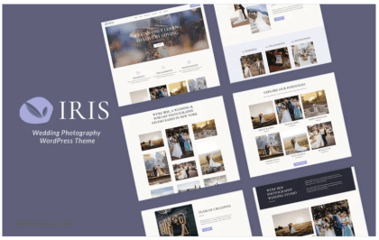 Iris Wedding Photography WordPress Theme 1.1.0 GPL Theme