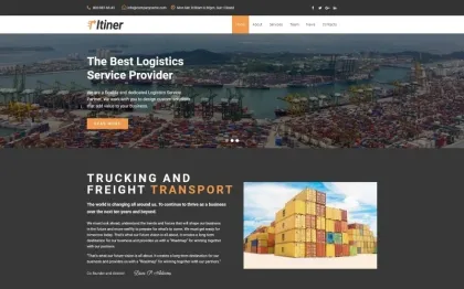 Itiner Transportation Multipurpose Minimal WordPress Elementor Theme WordPress Theme 1.0.0 GPL Theme
