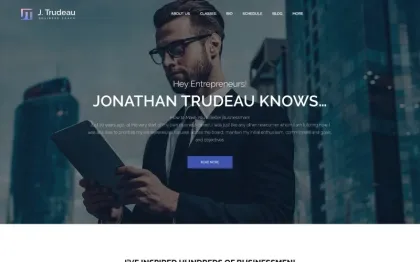J.Trudeau Business Coach WordPress Theme 1.0.0 GPL Theme