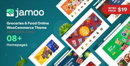 Jamoo Groceries Food Online WooCommerce Theme 1.0.1 GPL Theme