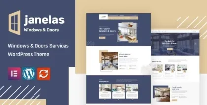 Janelas – Windows Doors Services WordPress Theme 1.0.7 GPL Theme