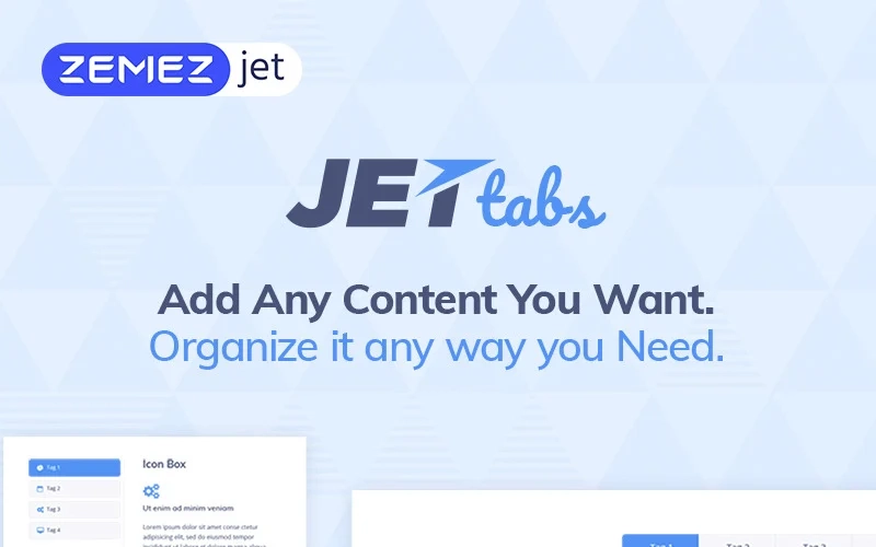 JetTabs Tabs and Accordions for Elementor Page Builder WordPress Plugin 2.1.25.3 GPL Plugins
