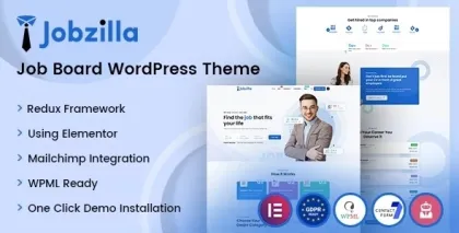 JobZilla Job Board WordPress Theme 1.6 GPL Theme