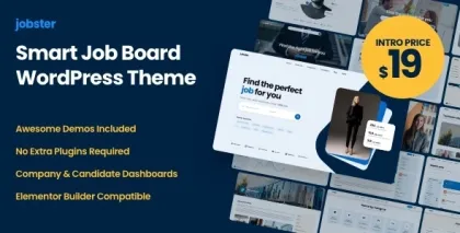 Jobster Smart Job Board WordPress Theme 1.7 GPL Theme