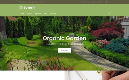 Jonah Landscape Design and Lawn Mowing WordPress Theme 1.0.0 GPL Theme