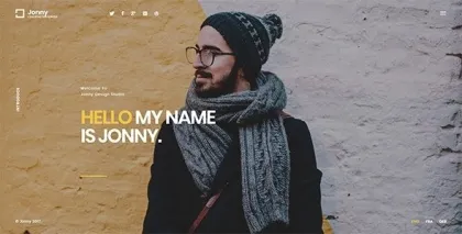 Jonny Personal WordPress Theme 1.1 GPL Theme