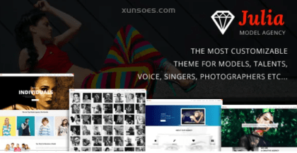 Julia Talent Management WordPress Theme 2.1.7 GPL Theme