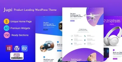 Jupi Product Landing WordPress Theme 1.6.4 GPL Theme