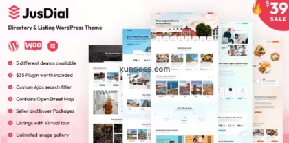 JusDial- Directory and Listing WordPress Theme 1.0.1 GPL Theme