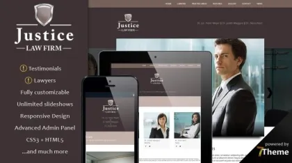 Justice – Lawyer WordPress Theme 1.12 GPL Theme