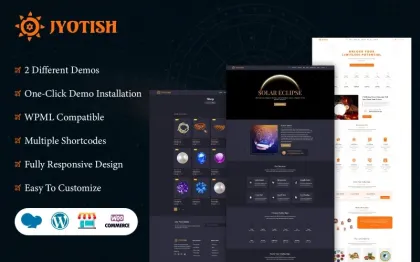 Jyotish Horoscope and Astrology WordPress Theme 1.0.2 GPL Theme