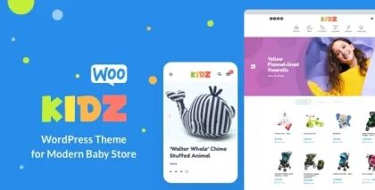 KIDZ Baby Shop Kids Store WordPress WooCommerce Theme 5.17 GPL Theme