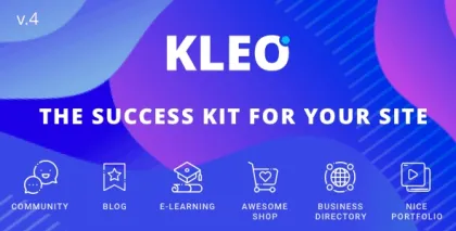 KLEO – Pro Community Focused, Multi-Purpose BuddyPress Theme 5.3.0 GPL Theme