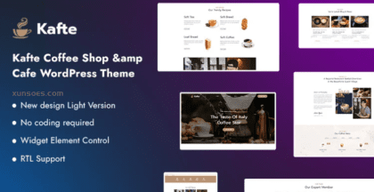Kafte – Coffee Shop Cafe WordPress Theme 1.0.1 GPL Theme