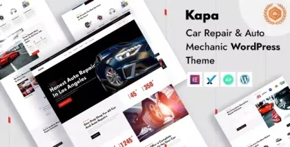 Kapa Car Repair Auto Services WordPress Theme 1.4.0 GPL Theme