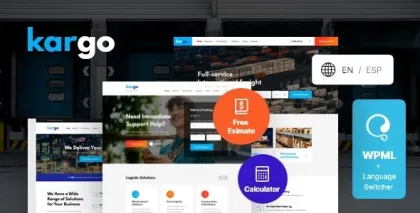 Kargo | Logistics Transportation WordPress Theme 1.1.5 GPL Theme