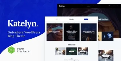 Katelyn | Creative Gutenberg Blog WordPress Theme 1.0.5 GPL Theme
