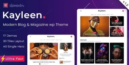 Kayleen | Blog Magazine WordPress Theme 2.6 GPL Theme