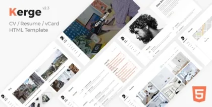 Kerge Resume WordPress Theme 3.1.5 GPL Theme