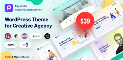 Keystroke Creative Agency 1.1.8 GPL Theme