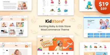 KidXtore Baby Shop and Kids Store WooCommerce Theme 1.5 GPL Theme