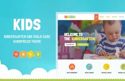 Kids Day Care Kindergarten WordPress Theme 1.2.4 GPL Theme