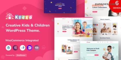 Kidzo Kids Children WordPress Theme 1.1.1 GPL Theme