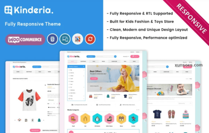 Kinderia The Mega Kids Fashion Store WooCommerce Theme 1.1.0 GPL Theme