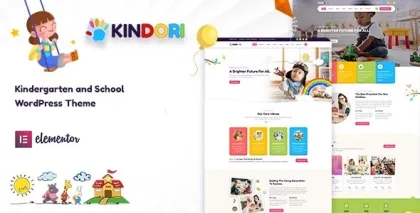 Kindori School Kindergarten WordPress Theme 2.0.2 GPL Theme