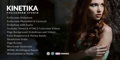 Kinetika Fullscreen Photography Theme 6.5 GPL Theme