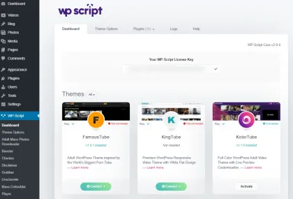 KingTube [WP-Script] 1.3.8 GPL Theme