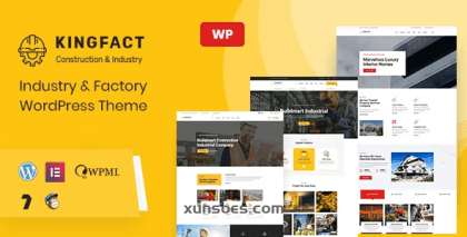 Kingfact | Industry Factory WordPress Theme + RTL 1.1.1 GPL Theme