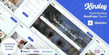 Kinsley Hotel WordPress Theme 2.2.3 GPL Theme