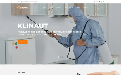 Klinaut Pest Control WordPress Theme 1.0.0 GPL Theme