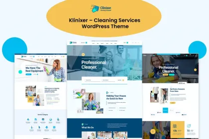 Klinixer Cleaning Services WordPress Theme + RTL 1.0.2 GPL Theme