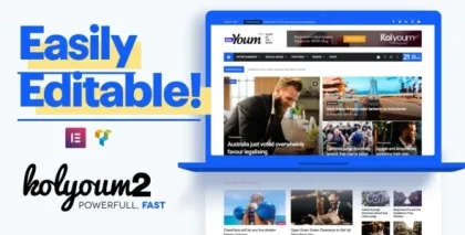 Kolyoum Newspaper Magazine News BuddyPress AMP 2.4.1 GPL Theme