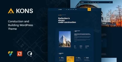 Kons Construction and Building WordPress Theme 1.0.7 GPL Theme