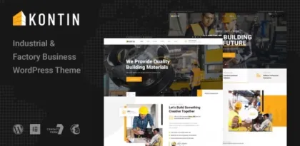Kontin Industrial Factory WordPress Theme 1.0.1 GPL Theme