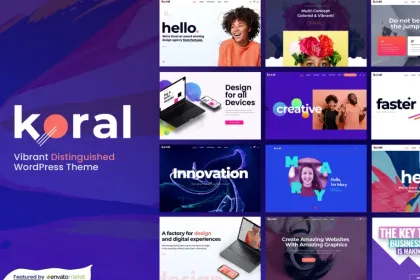 Koral Vibrant Distinguished WordPress Theme 1.9 GPL Theme
