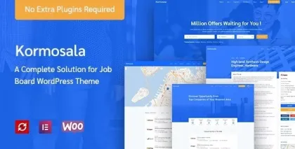 Kormosala – Job Board WordPress Theme 1.0.39 GPL Theme