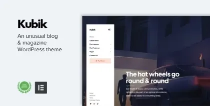 Kubik An unusual digital blog magazine 1.3 GPL Theme