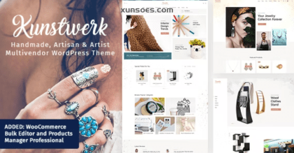 Kunstwerk Handycraft Marketplace WordPress Theme 2.2 GPL Theme